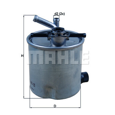 Filtro de combustível MAHLE ORIGINAL KL 440/35