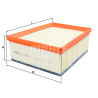 Filtro de ar MAHLE ORIGINAL LX 4297/1