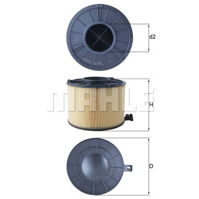 Filtro de ar MAHLE ORIGINAL LX 4411