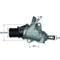Termostato, refrigerante MAHLE ORIGINAL TI 167 88