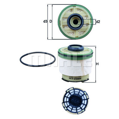 Filtro de combustível MAHLE ORIGINAL KX 385D