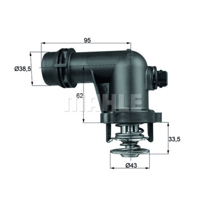 Termostato, refrigerante MAHLE ORIGINAL TM 15 105