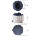 Filtro de ar MAHLE ORIGINAL LX 4249