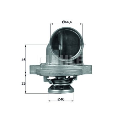 Termostato, refrigerante MAHLE ORIGINAL TI 23 80