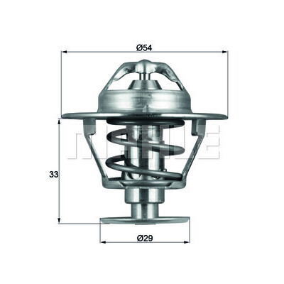 Termostato, refrigerante MAHLE ORIGINAL TX 86 76D