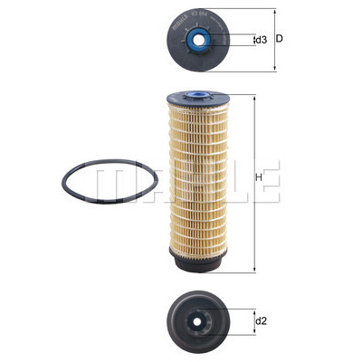 Filtro de combustível MAHLE ORIGINAL KX 564D
