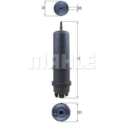Filtro de combustível MAHLE ORIGINAL KL 872/7