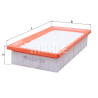 Filtro de ar MAHLE ORIGINAL LX 4040