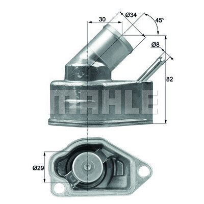 Termostato, refrigerante MAHLE ORIGINAL TI 10 92
