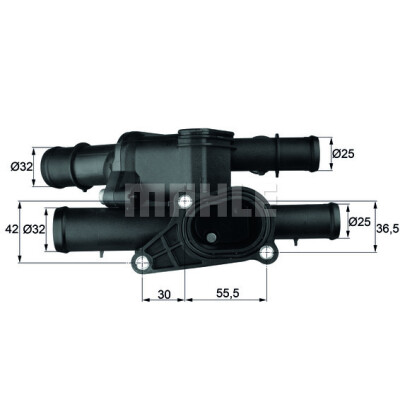 Termostato, refrigerante MAHLE ORIGINAL TM 2 105