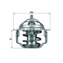 Termostato, refrigerante MAHLE ORIGINAL TX 64 82