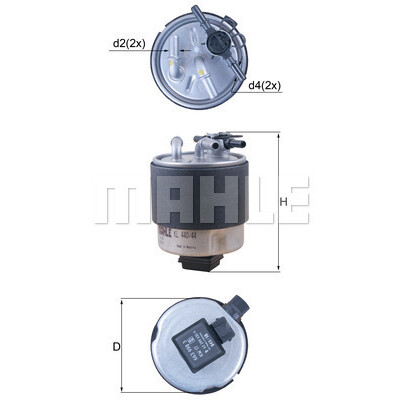 Filtro de combustível MAHLE ORIGINAL KL 440/44