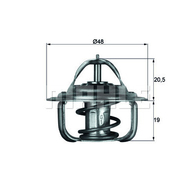 Termostato, refrigerante MAHLE ORIGINAL TX 1 87D