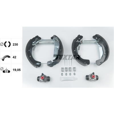 Sapatas de freio TEXTAR 84049000