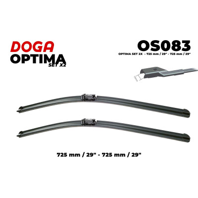 Palhetas de limpador de para-brisa DOGA OS083