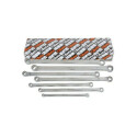 Conjunto de 7 chaves de anel chato de ponta dupla, modelo extralongo
