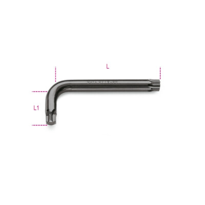 Chave macho deslocada para parafusos de cabeça Torx® T30