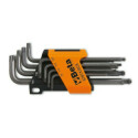 Conjunto de 8 chaves de cabeça esférica para parafusos de cabeça Torx®