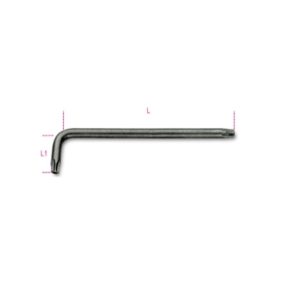Chave macho deslocada para parafusos Torx® T10 resistentes a adulteração