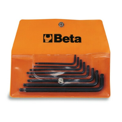 Conjunto de 8 chaves macho angulares para parafusos com impressão Tamper Resistant Torx® em envelope