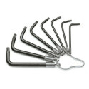 Conjunto de 8 chaves macho deslocadas para parafusos com pegada Torx®