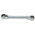 Chave de anel duplo inclinada de catraca reversível 15° 14 x 15MM Dia1 28,3MM Dia2 32,6MM