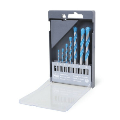 Conjunto de 7 brocas multiuso, para cortar qualquer material, retificado, com descarga em U