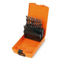 ?Conjunto de 19 brocas quadradas de aço HSS, AISI M2, retificadas