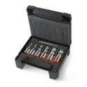Conjunto de 7 brocas com haste Weldon, série curta, aço HSS-G