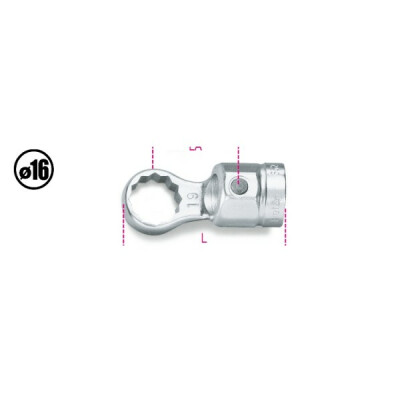 Chave poligonal para barras dinamométricas 8 MM