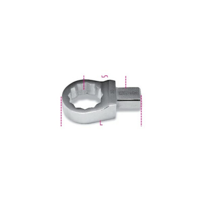 Chave poligonal para barras dinamométricas com junta retangular 30 MM 14X18 MM