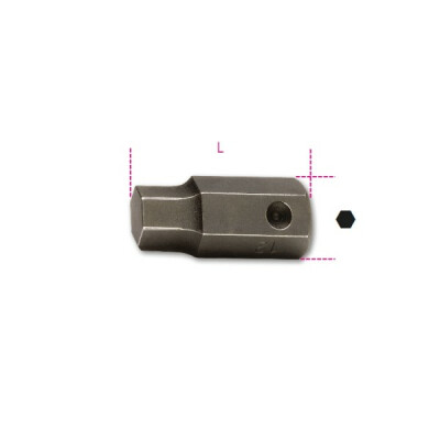Bit de impacto macho hexagonal, união de 16 mm