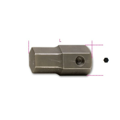 Bit de impacto macho hexagonal, união de 30 mm