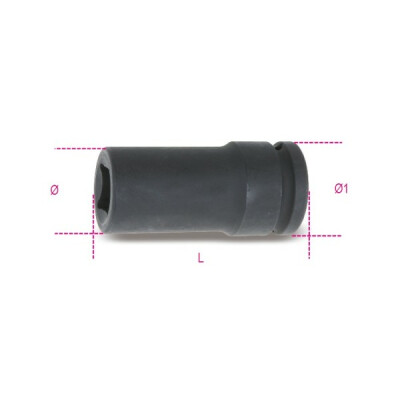 Chave de soquete de impacto, série longa 21MM diâmetro 42MM
