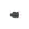 Adaptador de impacto com quadrado fêmea de 3/4” e diâmetro macho de 1/2” 38 MM