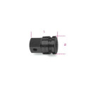 Adaptador de impacto com quadrado fêmea de 3/4” e diâmetro macho de 1” 44 MM