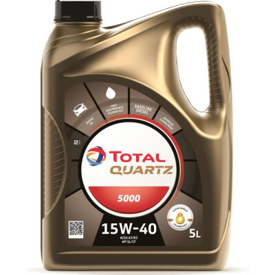 Total Quartzo 5000 15W40 5L.