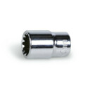 Chave de caixa quadrada fêmea de 1/4&quot;, cromada 5,5 MM