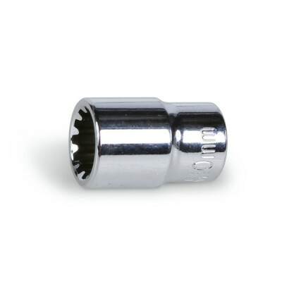 Chave de caixa quadrada fêmea de 1/4", cromada 7 MM