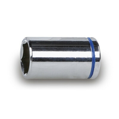 Chave de caixa colorida com quadrado fêmea de 1/4", soquete hexagonal, cromado 14 MM Cinza claro