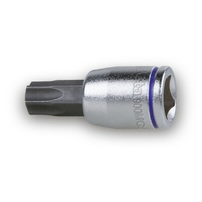 Soquete macho colorido para parafusos de soquete Torx®, quadrado fêmea de 1/4", pontas cromadas - polidas T25 Lilás