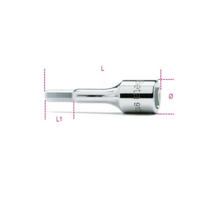 Soquete macho hexagonal 6MM diâmetro 18MM