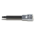 Chave hexagonal hexagonal fêmea de 3/8&quot; cromada - pontas polidas 8 MM