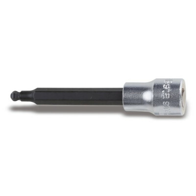 Chave sextavada com cabeça esférica e 3/8" fêmea quadrada cromada - pontas polidas 10 MM