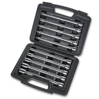 Conjunto de 10 soquetes longos para parafusos de perfil Torx® em caixa de plástico
