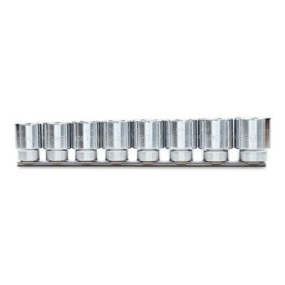 Conjunto de 8 soquetes hexagonais no suporte