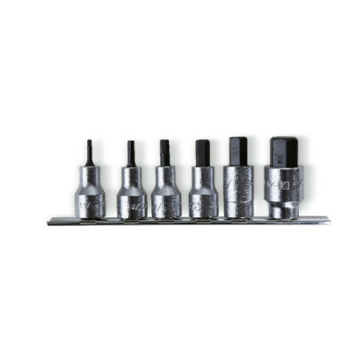 Conjunto de soquetes machos hexagonais com cromo quadrado fêmea de 1/2"