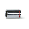 Chave soquete colorida com soquete quadrado de 1/2&quot;, soquete hexagonal, cromado 24 MM Vermelho