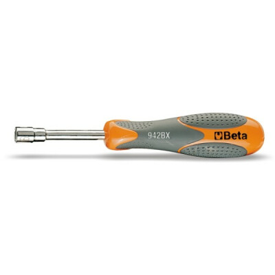 Chave de soquete hexagonal curta cromada de 12 mm