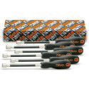 Conjunto de 6 chaves sextavadas com haste flexível e cabo monomaterial